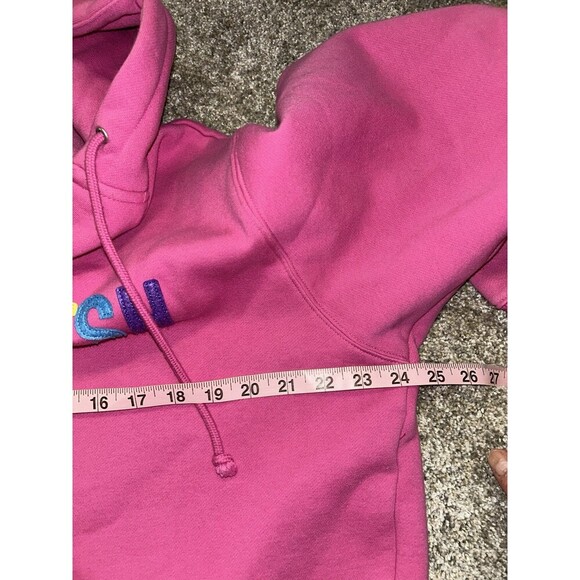 Teddy Fresh Adult XL Full Zip Blue Pink Hoodie Sweatshirt‎ Jacket Streetwear - Picture 5 of 7